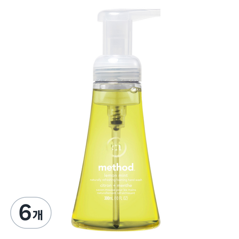 메소드 거품 핸드워시 레몬민트, 300ml, 6개