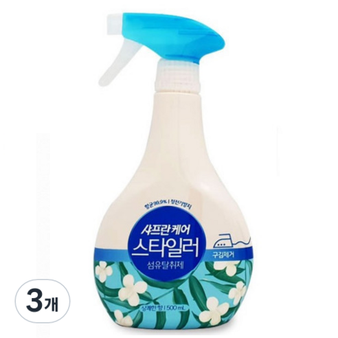 샤프란 케어 스타일러 섬유탈취제 상쾌한향, 500ml, 3개