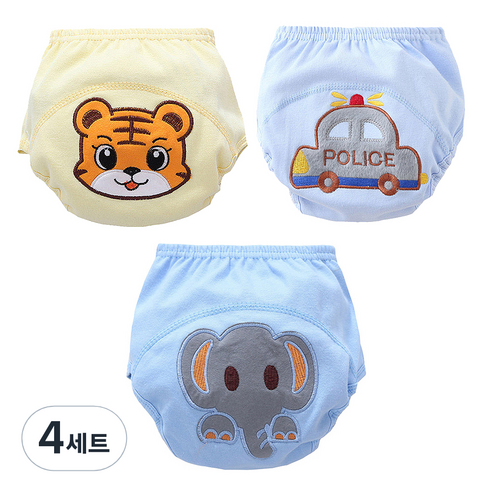 조이멀티 배변훈련팬티 2입 남아, 랜덤발송, 4세트