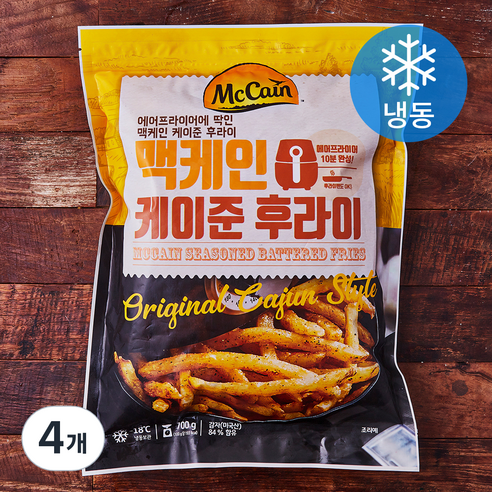 맥케인 케이준 후라이 (냉동), 700g, 4개