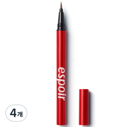 에스쁘아 노머징 브러쉬 라이너 1g, 02 무디브라운, 4개
