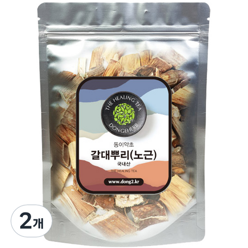 동이약초 국내산 갈대뿌리 노근, 250g, 2개
