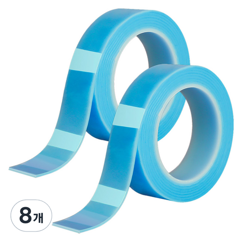 알로데 컬러 나노 매직 양면테이프 3cm x 1m, TYPE02 블루, 8개