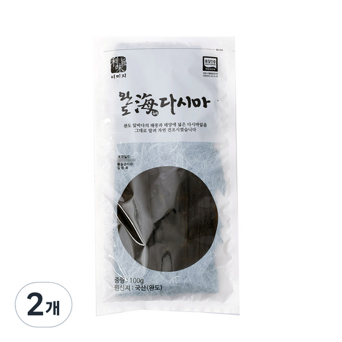 완도 해다시마, 100g, 2개
