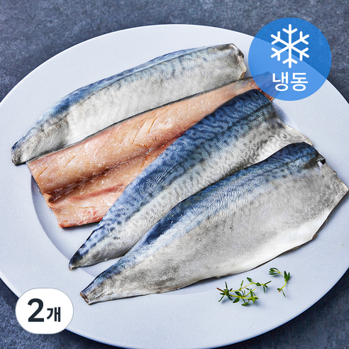 고등어청년 순살 고등어 필렛 (냉동), 2개, 1kg(쪽 당 70~90g)