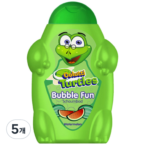 콜루티 터틀 키즈 샤워 앤 샴푸, 500ml, 5개