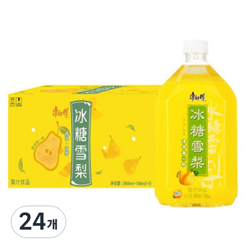 캉스푸 빙탕설리 배 음료, 1L, 24개