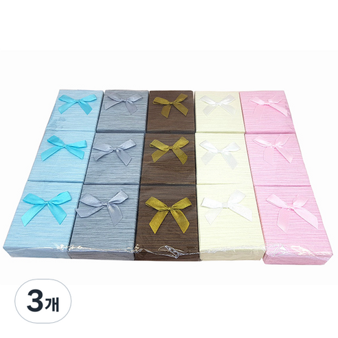 스트라이프 5종 x 3p 케이스 세트, 하늘, 연그레이, 브라운, 아이보리, 핑크, 3개