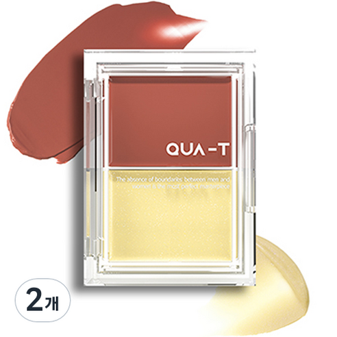 콰티 글로우 멜팅 팔레트 6.4g, 3호 솔티버터, 2개