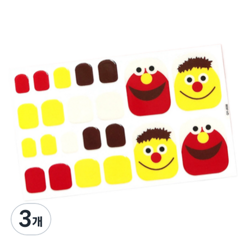블루코지 느낌 좋은 이쁜 패디팁 스티커, 3개, Type 06