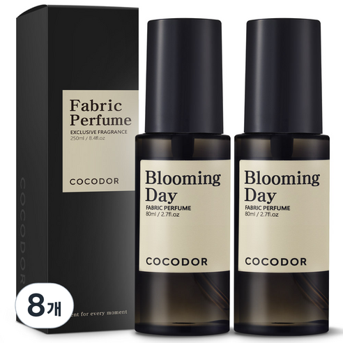 코코도르 룸 앤 패브릭 퍼퓸 섬유탈취제, 80ml, 8개, 블루밍 데이