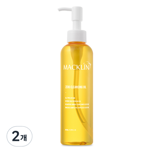 맥클린코스메틱 클렌징 오일, 2개, 200ml