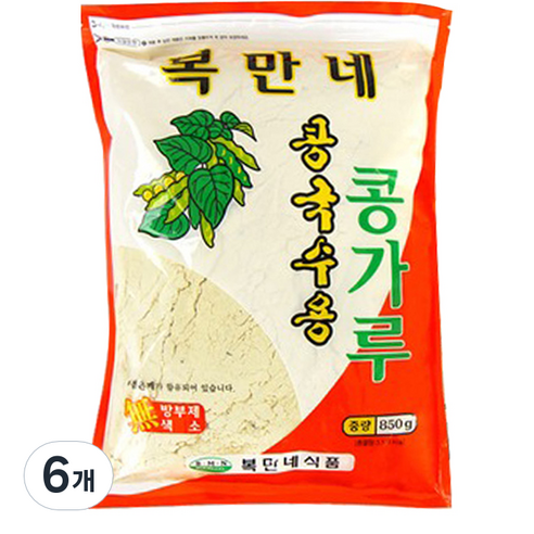 복만네 콩국수용 콩가루, 850g, 6개