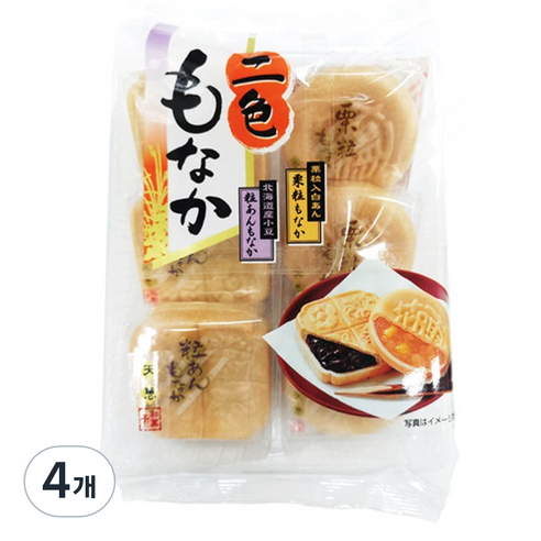 텐케 두가지맛 모나카 과자, 4개, 175g