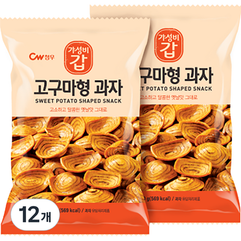 청우 고구마형 과자, 120g, 4개