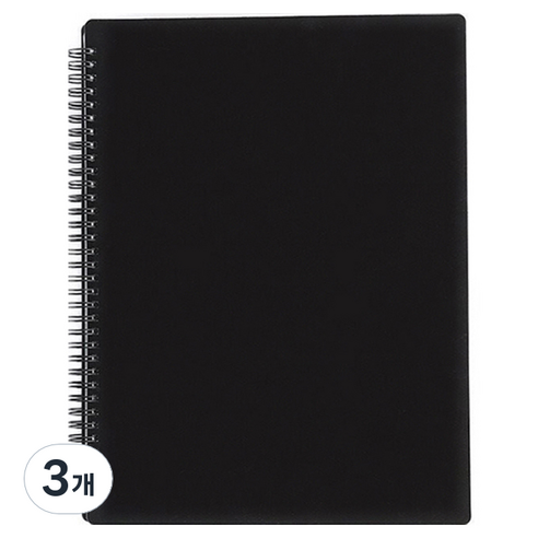 문구담 수정가능 A4 악보파일 60p, 블랙, 3개