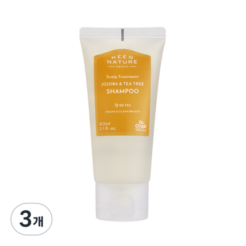 닥터올가 호호바 티트리 샴푸, 60ml, 3개