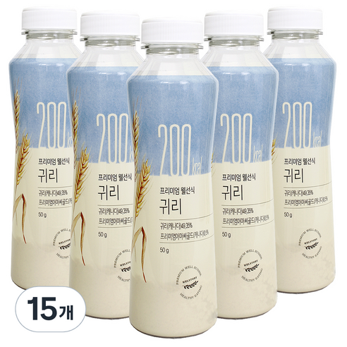 프리미엄 웰선식 귀리, 50g, 15개