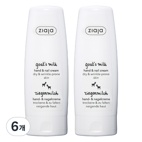 지아자 산양유 핸드크림, 6개, 80ml