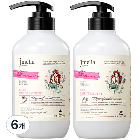 제이멜라 인 프랑스 디즈니 블러썸 츄 헤어 트리트먼트, 6개, 500ml