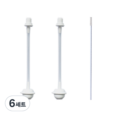메똔느 바나다 추빨대 180ml용 2p + 세척솔, 6세트