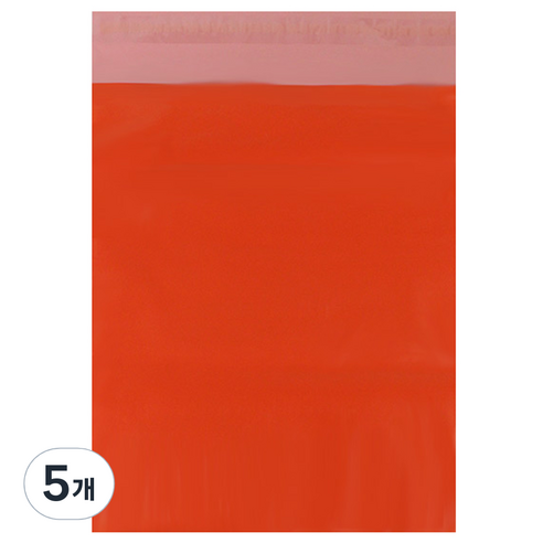 아이엔피 LDPE 택배봉투 오렌지 50p, 5개