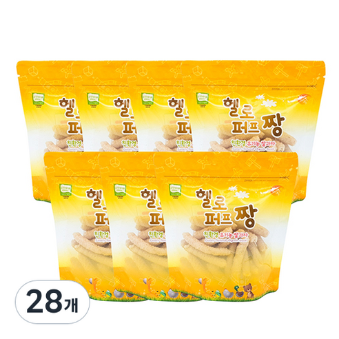 짱죽 유기농 유아 쌀과자 스틱형 21g, 소고기, 28개