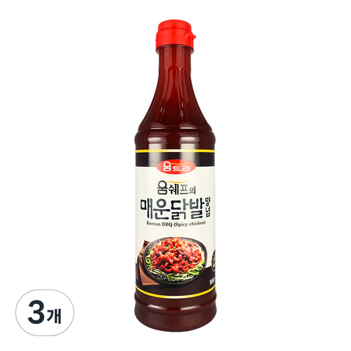 움트리 움쉐프의 매운닭발 양념, 950g, 3개
