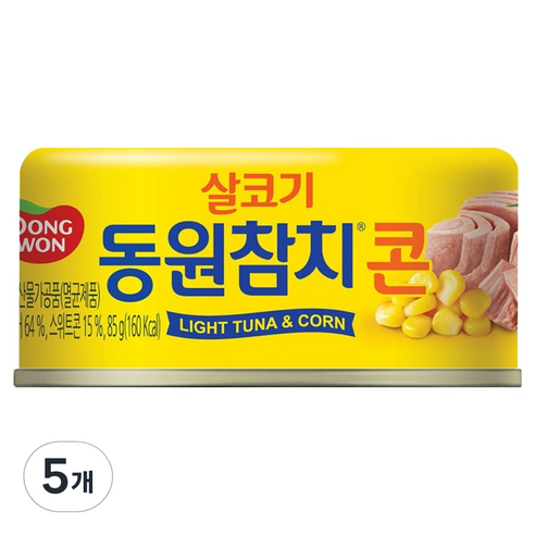 동원참치 콘, 85g, 5개