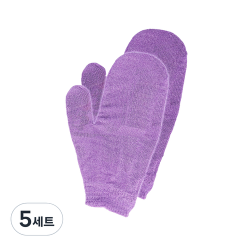 때르미오 소프트 때술술 벙어리 장갑 2p 세트, 랜덤발송, 2개입, 5세트