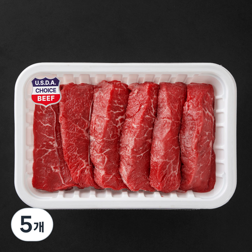 메가 미국산 부채살 스테이크용 1kg, 5개