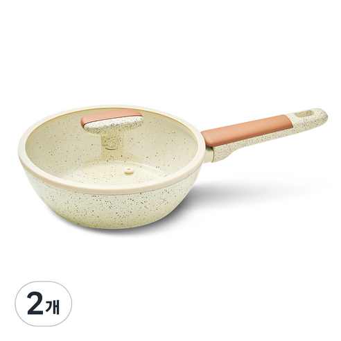 델라고 바닐라빈 세라믹 인덕션 소테팬, 20cm, 2개