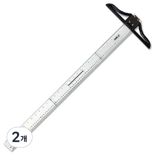 블루마토 플라스틱 T자 각도자 1 B 80cm, 혼합 색상, 2개