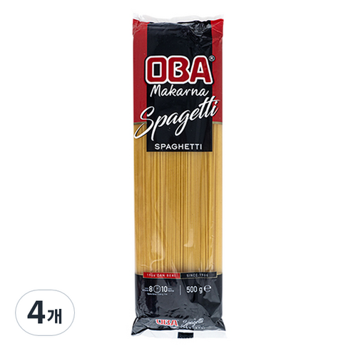 오바 스파게티, 500g, 4개