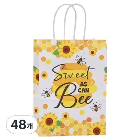 마켓감성 옐로우 달콤 선물가방, 스위트, 48개