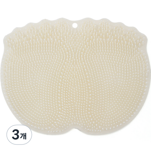 컬라피 풋브러쉬 매트 화이트 325g, 1개입, 3개
