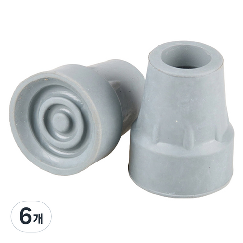 Dr.펠리스제이 목발 지팡이 리필 고무캡 패킹 22mm, D그레이, 6개