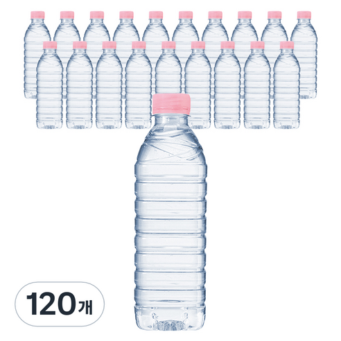 크리스탈 무라벨 생수, 500ml, 120개