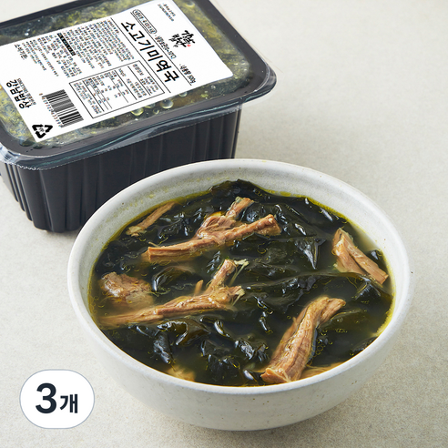 강남밥상 소고기미역국, 500g, 3개