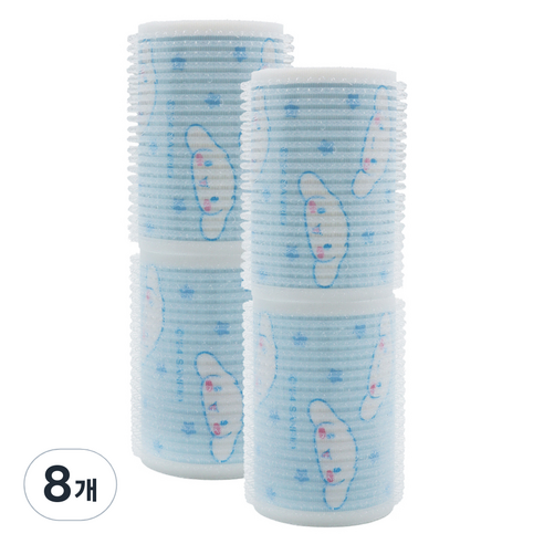 산리오 시나모롤 모션 헤어롤 40mm, 블루, 8개