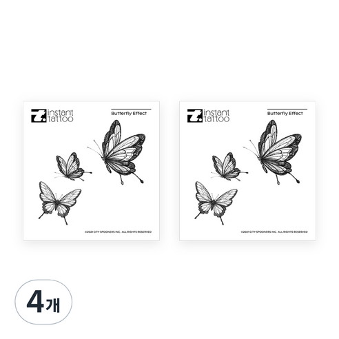 인스턴트타투 버터플라이 이펙트, 4개