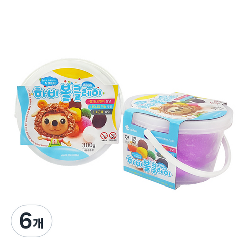 하비 볼클레이 300g, 형광보라, 6개