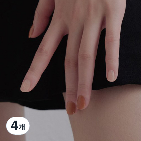 르멘트 컬러 네일, 23 마호가니 엠버, 14ml, 4개