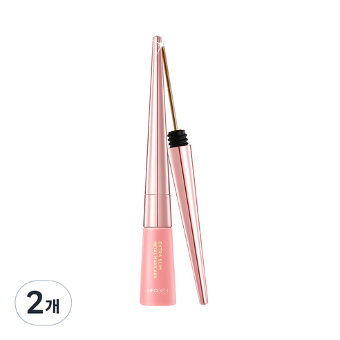 네오젠 엑스트라 슬림 메탈 마스카라, 블랙, 2개