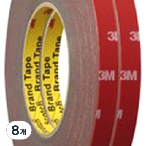 쓰리엠 아크릴 폼 양면테이프 그레이 8mm x 16.5m, 8개