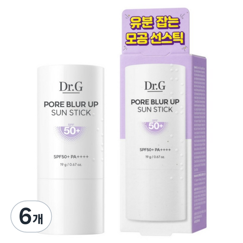 닥터지 포어 블러 업 선스틱 SPF50+ PA++++, 19g, 6개