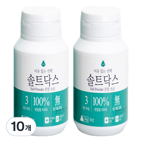 해피테라스 솔트닥스 양치소금, 120g, 10개