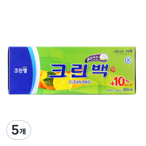 크린랲 크린백 30 x 50 cm, 300개입, 5세트