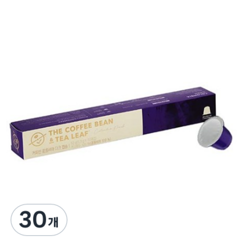 커피빈 콜롬비아 다크 캡슐커피, 5.3g, 30개