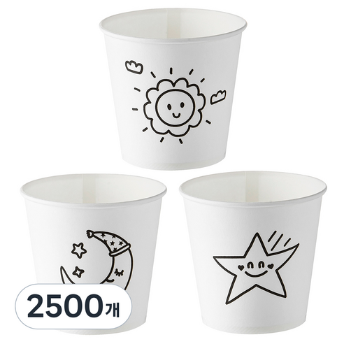 탐사 해달별 종이컵 178ml, 2500개